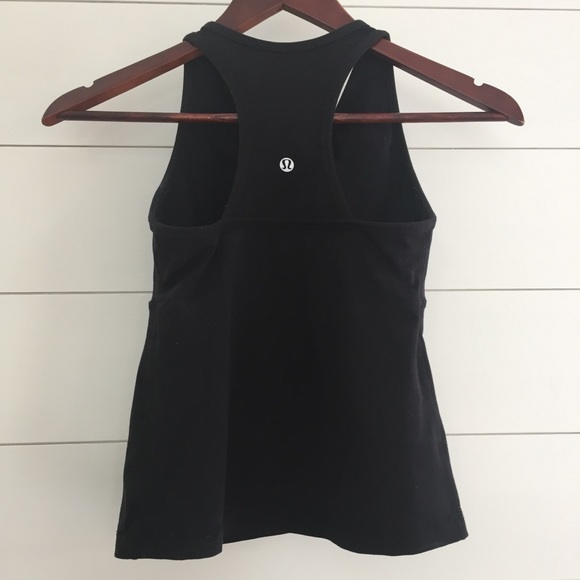 LULULEMON Deep V Crossover Racerback Tank Black - Picture 4 of 8
